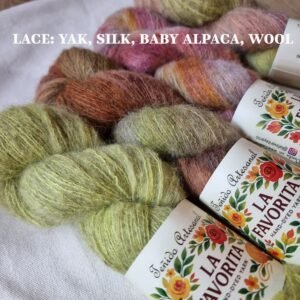 CLOUD: BABY ALPACA- YAK-SEDA-MERINO. LA FAVORITA. Teñidos artesanales